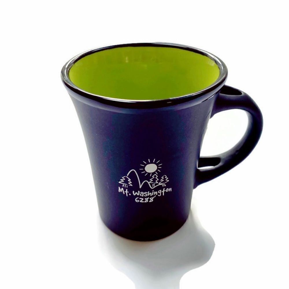 Mt. Washington New Hampshire Coffee Mug Black & Green